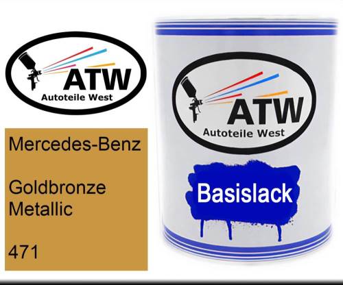 Mercedes-Benz, Goldbronze Metallic, 471: 1L Lackdose, von ATW Autoteile West.